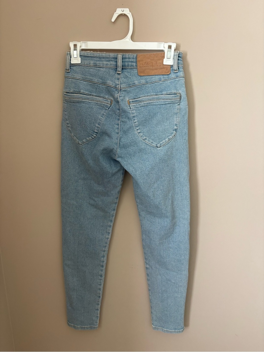 One Teaspoon Preachers High Waist Skinny Stretch Denim Jeans - light blue Sz 26 - Picture 6 of 7